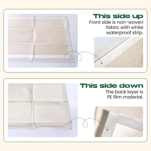 Image of Bamboo Small Puppy Pads Pee Pads for Dogs 22 inchx22 inch 30 Count