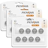Fseofu PKNOVA CR2032 3V Battery, 3 Volt Lithium Coin Cell Button Battery for Watch, Garage Door Open