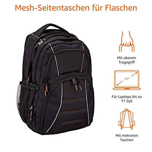 Laptop-Rucksack von Amazon Basics mit gepolsterten Schulterriemen