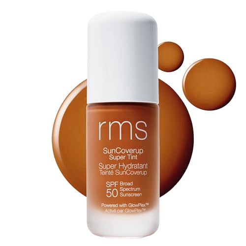 RMS Beauty SuperNatural Serum SPF 50 – Tinted Moisturizer with Mineral Sunscreen – Silicone-Free Daily Face Tint with Hyaluronic Acid & Squalane – 24-Hour Hydration – 1.0 fl oz