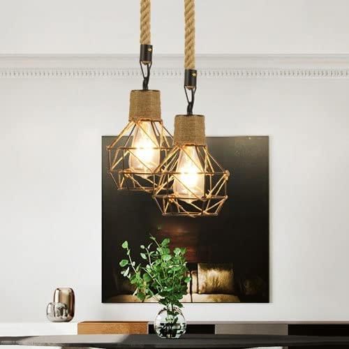 Plafonnier créatif salon et bureau avec suspension E27 - 2
