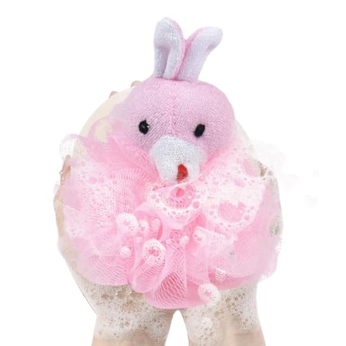Loofah For Kids | 10x15cm Cute Cartoon Animal Shape Body Sponges For Shower - Quiick Drying Mesh Bath Ball Gentle Shower Sponge 