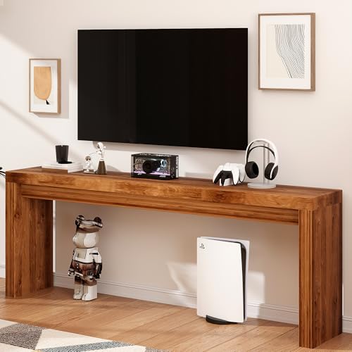 FAVSH 70 Inch Long Entryway Table, Narrow Console Table for Foyer Hallway Living Room, 11.8'' Wide Table with Sturdy Structure, 31.5" Tall Sofa Table for Entry Way Decor & Storage, Burly Wood by FAVSH - Used condition - Image 2