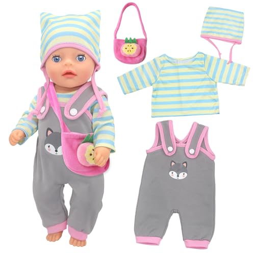 4 Stück Babypuppenkleidung für 12–14 Zoll große Babypuppen, 30–35...