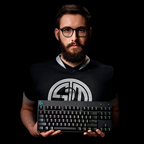 Logitech G Pro Tkl Mechanical Wired Gaming Keyboard Gx Blue Clicky Switch And Lightsync Rgb Backlit Keys, 12 Programmable F-Key Macros, Black - 920-009388 (Renewed) #TOP2
