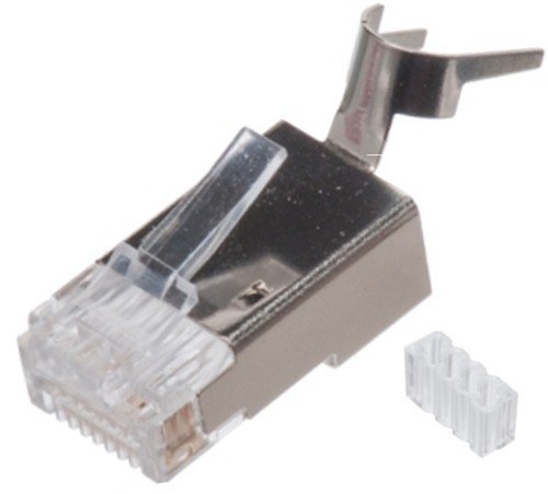 Vertical Cable Cat6 and Cat6A Shielded RJ45 Modular Plug -100 pcs