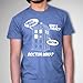 Ripple Junction Doctor WHO Knock Knock TV Series Adult T-Shirt Officially Licensed Small Heather Blue
