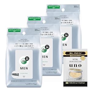 エージーデオ24メン メンズシート フェイス&amp;ボディ シトラス 30枚×3個 + おまけ" 