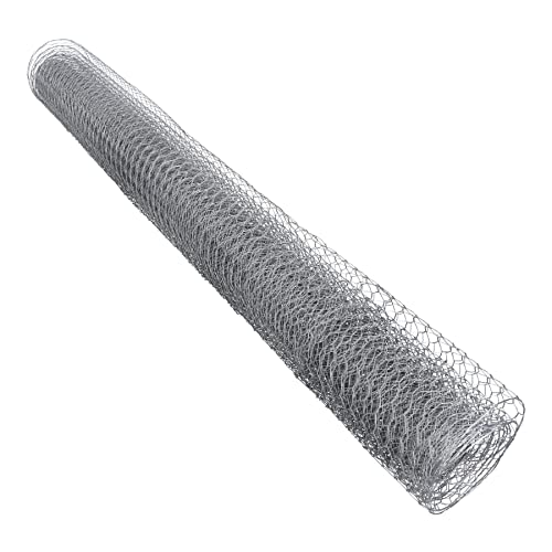 AB Tools Galvanised Wire Chicken Mesh Fencing Cages Fence Pens 5m x 0.9m 13mm Hex