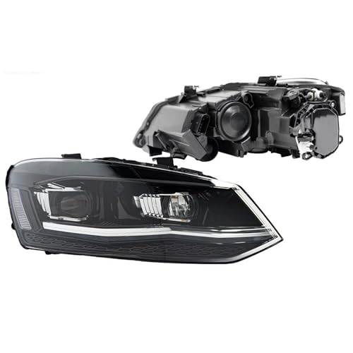 QOGJSG Headlights DRL Day Running Light Head Lamp LED Bi Xenon Bulb Fog Lights For VW For POLO For TSI 2010-2018 Lamp Shade