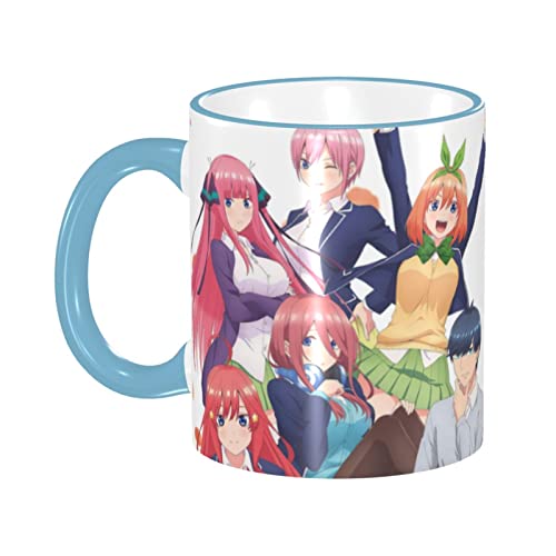 Anime The Quintessential Quintuplets Coffee Mug 3D Ceramic Mugs Tea Insulated Cup Novelty Coffee Cups With Handle For Women Men Cocoa Latte Tumbler 11Oz #TOP18