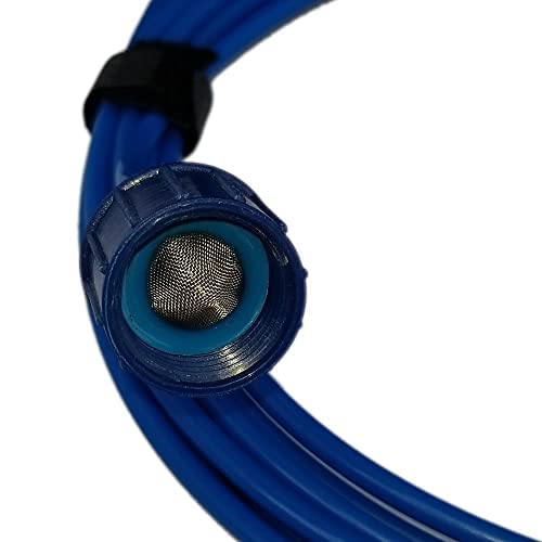 My Pool Filler Hose * Exact Length \"Hide-a-Hose\" lightweight, commercial hose alternative for ALL automatic pool fillers/water levelers (25, Blue)