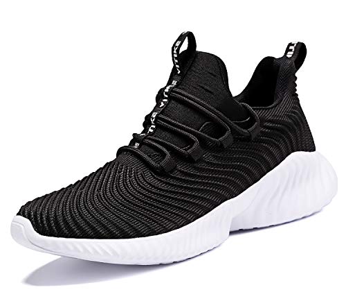 Image of JMFCHI Boys Girls Kids Sneakers Knitted Mesh Running Tennis Athletic Shoes