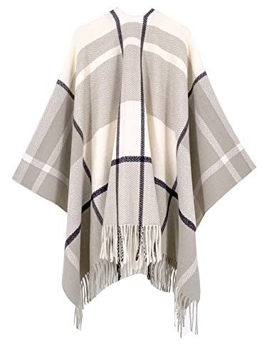 Image of Breezy Lane Women's Shawl Wraps Warm Poncho Ruana Wrap Cardigan
