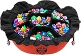 CardKingPro Immense Dice Bags with Pockets - Burnt Orange - Capacity 150+ Dice - Great Organizer for Dice Hoarders, Perfect for Dungeons and Dragons [Patented Design]