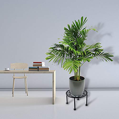 Fohola 1 Pack Potted Plant Stand, Rustproof Iron Black Potted Holder Perfect For Heavy Duty Garden Container, Beverage Dispenser, Pumpkin, Balcony, Porch, Patio #TOP6