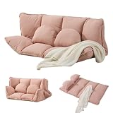 オーエスジェイ(OSJ) ソファーベッド ソファー ローソファー sofa bed 幅160×奥行き105 6段リクライニング可能 クッション付き コンパクトベッド 耐摩耗 人間工学 ソファ 疲れない