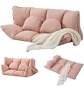 Amazon｜JvFun ソファ 一人掛け クッションソファー 座椅子 完成品 幅