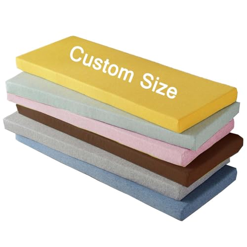 Cojín impermeable para banco de jardín, jardín, jardín, comedor, columpio, sofá, banco, banco, banca, cojín para interiores y exteriores, antideslizante, cojín de 2 o 3 plazas con funda extraíble
