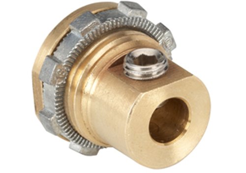 MC-050 Enclosure Bonding and Grounding Connector, Brass, Stainless Steel Screws, 0.12",0.94",0.38",0.33" (Pack of 25)