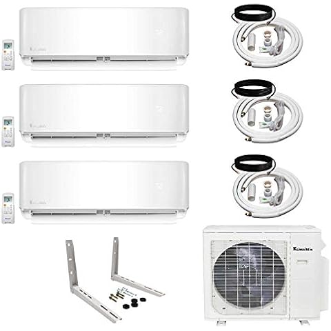 Klimaire 3 Zone Inverter Air Conditioner Multi Split Heat Pump (12K+12K+24K) btu Cover