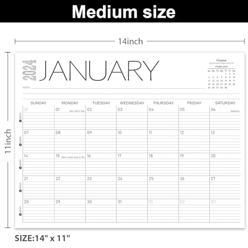 2024 Desk Calendar Monthly Calendar 2024 from January to December, 14
