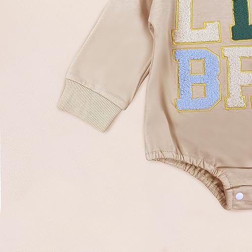 Newborn Baby Girl Boy Matching Clothes Lil Sis/Bro Crewneck Sweatshirt Romper Sister Brother Outfits3