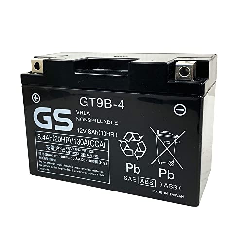 Amazon | 台湾GS GT9B-4 バイクバッテリー 互換バッテリー YT9B-BS
