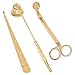 Produktbild heliltd Candle Snuffer, Candle Wick Trimmer Wick Dipper Candle Zubehör, 3 Teile/satz (Gold)