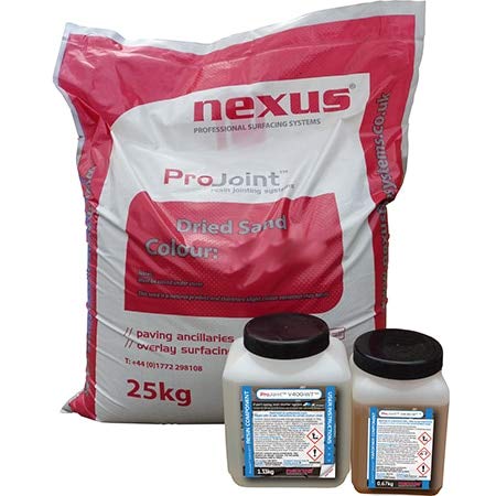 Nexus ProJoint V75-WT | Increased Strength, 2-Part Epoxy Resin Mortar System - Ideal for Patios, Driveways and High Traffic Areas - 27kg - Mid Grey