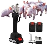 Alicates EléCtricos para Etiquetas de Orejas de Animales,Herramienta AutomáTica para Etiquetas de Ganado,Juego de Alicates EléCtricos para Etiquetas de OíDo,para Grandes GanaderíAs y Gran(Color:negro)