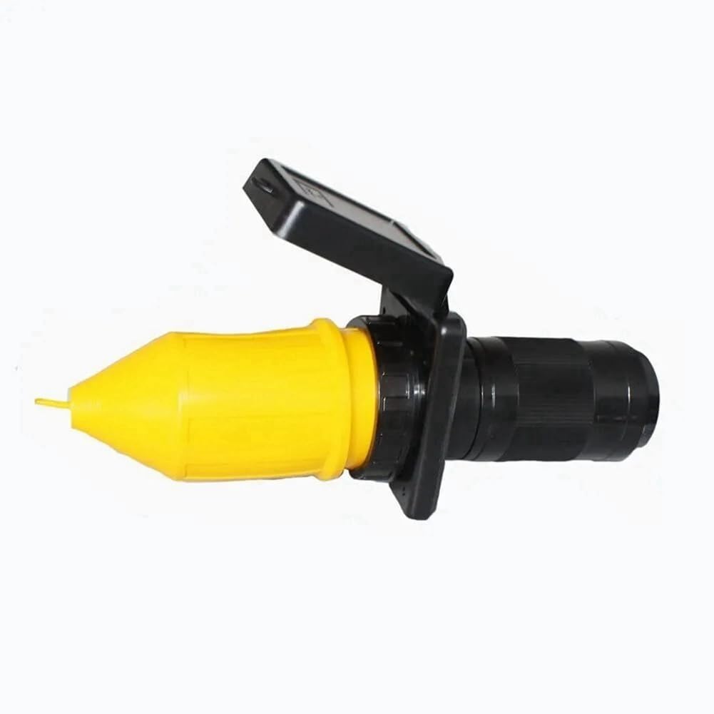 RV 50 Amp 125V/250V CA Enchufe de Entrada de Alimentación Conector de Bloqueo por Torsión Hembra Negro
