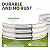 Pattiumo Galvanized Raised Garden Bed 4×4×1 FT, Round Metal Raised Garden Bed Outdoor Planter Box with Open Bottom, Rust-Resistant Steel Garden Bed for Vegetables Herbs Flowers, Easy Assembly #5