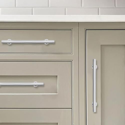 khtumeware 10 Pack 6 Inch(152mm) Polished Chrome Cabinet Pulls Kitchen Solid Heavy Duty Cabinet Pulls Kitchen Cabinet Hardware for Cupboard Drawer Handles Dresser Pulls by khtumeware - Used condition - Image 5