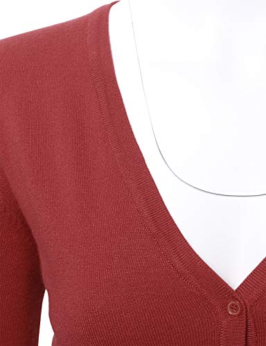 Image of Allsense Women's Long-Sleeve V-Neck Cardigan Sweater | Button Down, Lightweight Soft Knit