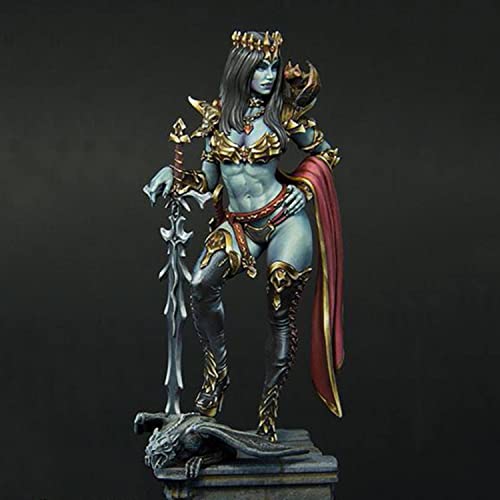 Figura de resina sin ensamblar de mujer antigua 1:24 miniatura 1
