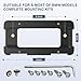 Rear License Plate Holder Base Mount Bracket Compatible with BMW 1/2/3/4/5/6 Series X1 X3 X4 X5 X6 Z4, Replacement for 51187160607 511882380615 Tag Frame Holder Trunk Mount Adapter