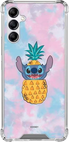 Skinit Clear Phone Case Compatible with Galaxy A15 5G - Officially Licensed Disney Lilo and Stitch Pineapple Stitch Design