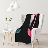 Taille de la couverture : 102 x 76 cm, flanelle anti-boulochage, adaptée pour les enfants, les adultes, les parents et les grands-parents Couverture épaisse et chaude, pour canapé, voyage, pour adultes et adolescents, et peut être utilisée comme couverture pour les bureaux et les chambres.