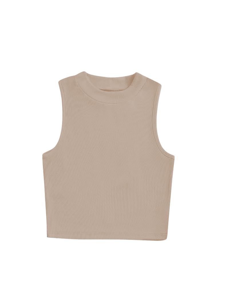 toochki Tops for Women Crop Top for Women's Tank Activewear Tee Sports Casual High Neck Cotton Camisole-picture-33