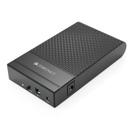 Image of Zebronics Router UPS, 8000mAh Battery, Upto 6 Hours Backup, 3A Output, Dual Input Ports, Fast Charging, Over Voltage & Short Circuit Protection, Portable and Carry-Friendly (EnergiUPS 8K)