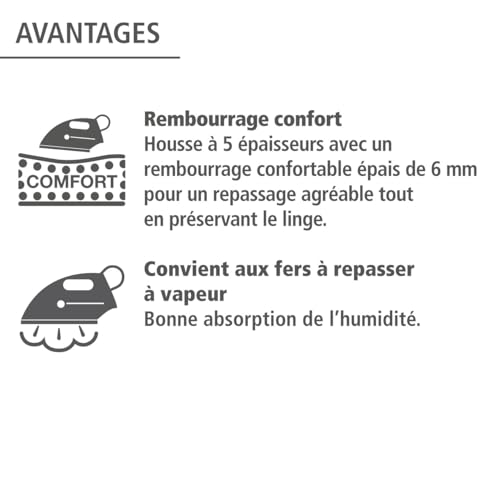 WENKO Bügeltischbezug Air Comfort mit Blitzbüglerzone XL/Universal