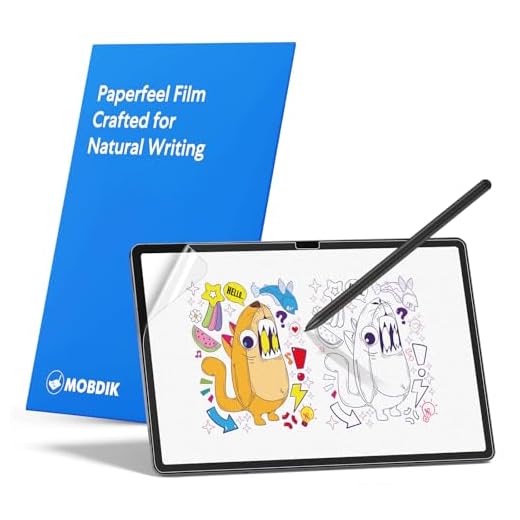 MOBDIK 2 PACK Paper Screen Protector Compatible with Samsung Galaxy Tab S10 Plus / S9 Plus/Tab S9 FE+ / Tab S8 Plus/Tab S7 FE/Tab S7 Plus, Anti Glare, Like Writing on Paper