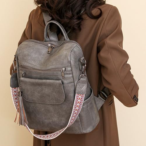 Sac à main décontracté grande capacité en cuir PU résistant - 4