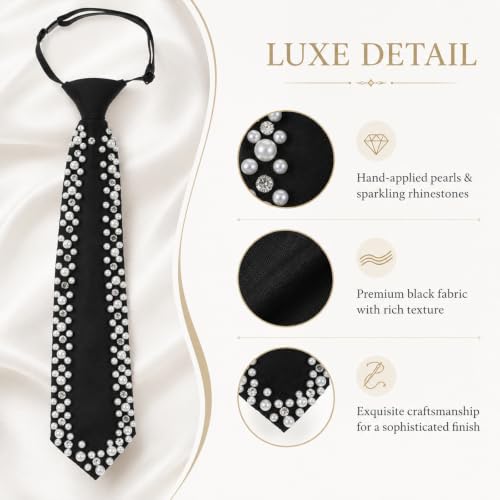Image of Tucnoeu Bow Tie for Women - 2Pcs Women's Bow Ties,Pre-tied Adjustable Bowties