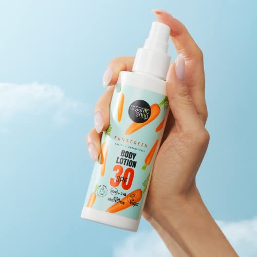 Organic Shop Suncare Body Lotion 30 SPF, 150 ml, Blue, 150 ml (Pack of 1) - Image 3