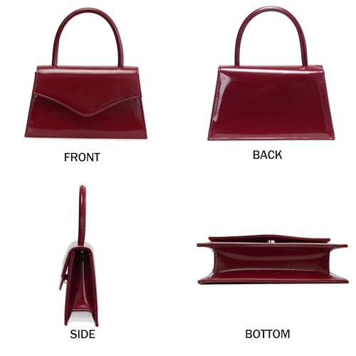 Image of Women's Evening Bag Bridal Party Clutch Purses Cocktail Prom Handbags with Patent Leather