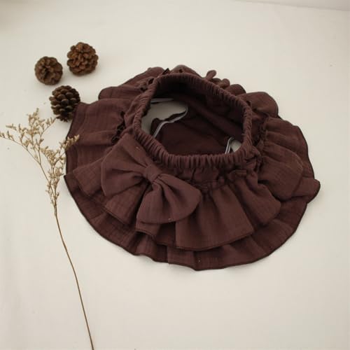 Newborn Baby Girls Cotton Ruffled Skirt Toddler 𝐃iaper 𝐂overs Cute Lace Tiered Bloomers Solid Bubble Shorts3
