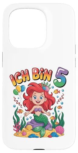 マーメイド キッズ 5歳の誕生日 女の子 5歳 スマホケース iPhone 15 Pro 用