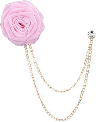Rose Flower Brooch Pin Wedding Brooches for Men